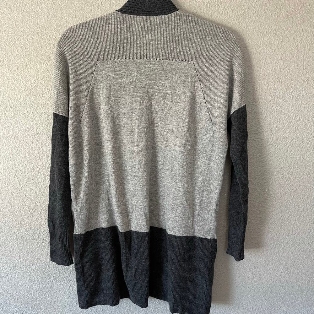 Vince Open Front Long Sleeve Color Block Cashmere… - image 7